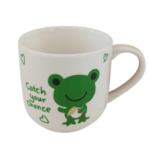 7 oz Coffee Mug Frog Design "Cut Your Chance" Cute Child Cup